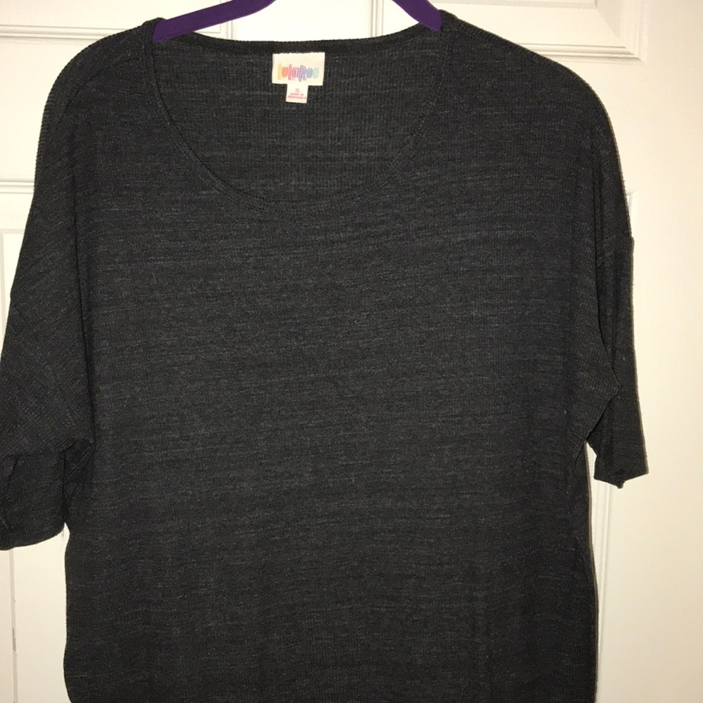 Dark gray ribbed irma